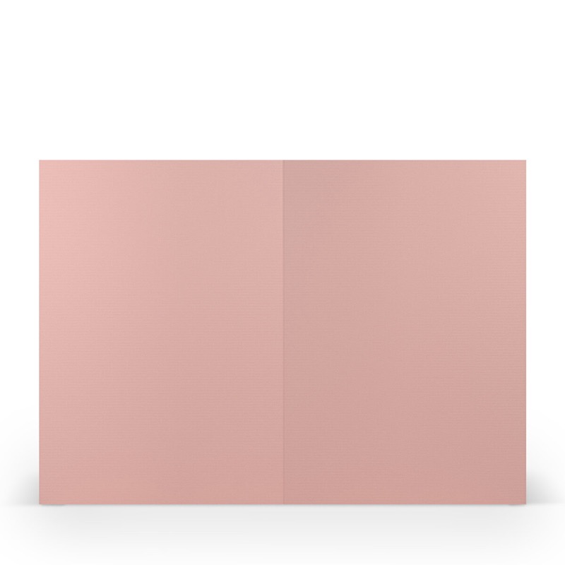 cartes pliantes (portrait) Rose (Vieux rose) 148 x 210 mm