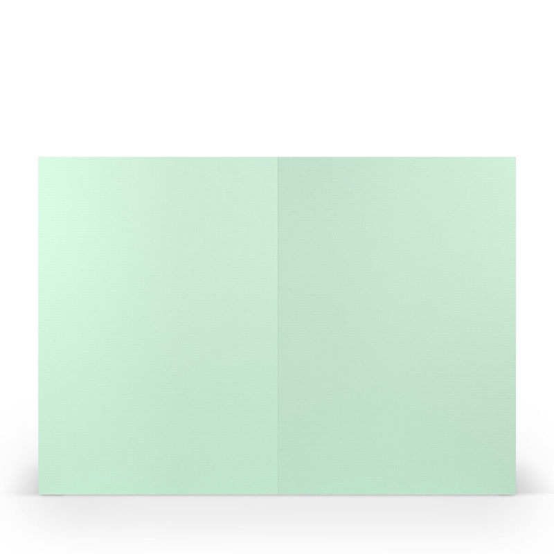 cartes pliantes (portrait) Vert (Menthe) 148 x 210 mm