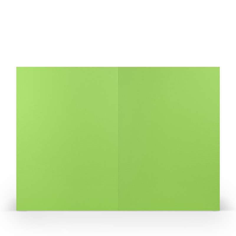 cartes pliantes (portrait) Vert (Pomme) 148 x 210 mm