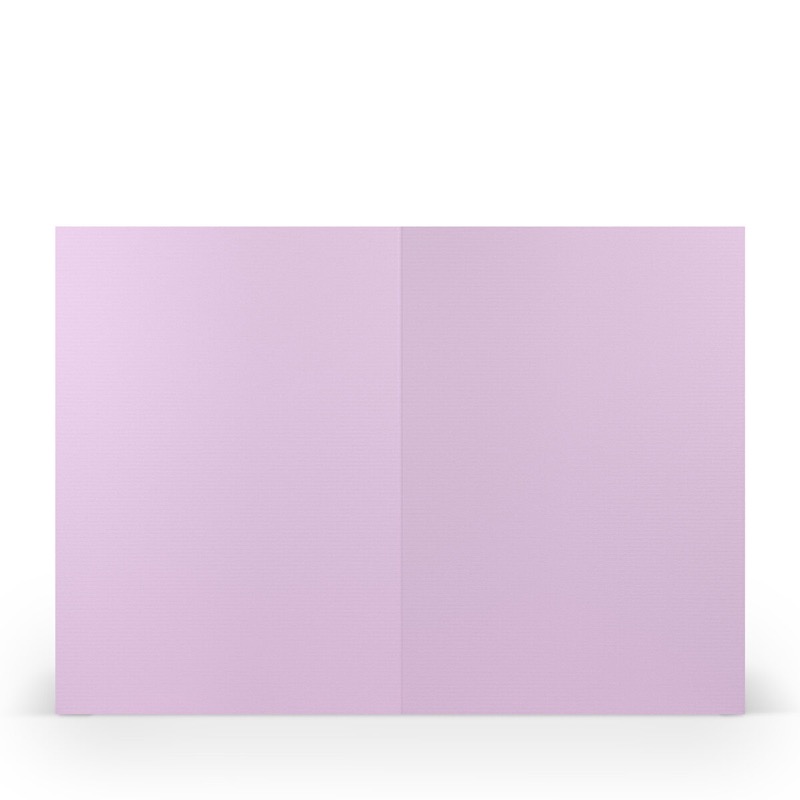 cartes pliantes (portrait) Violet (Orchidée lilas) 148 x 210 mm