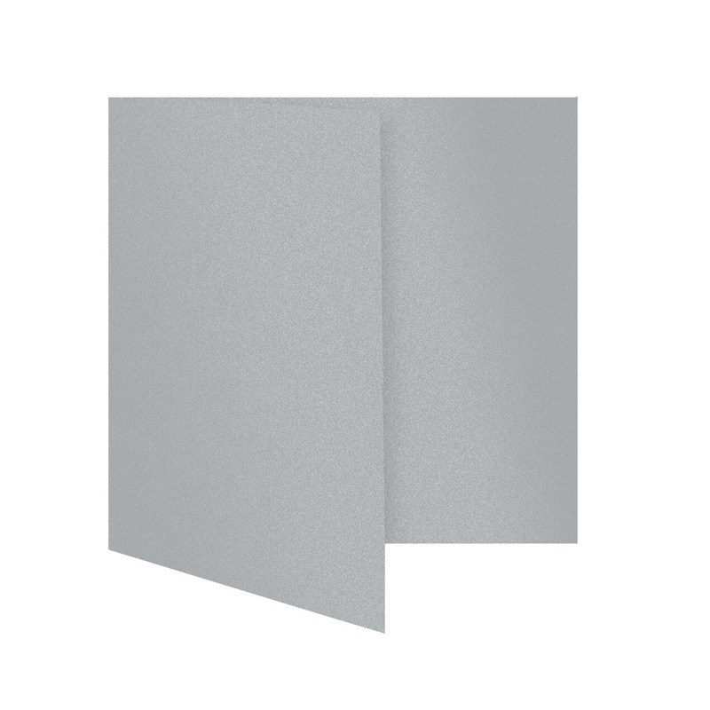 cartes pliantes colorées argent (argent glamoureux) 150 x 150 mm | 300 g/qm brillant | sans fenêtre | pas de fermeture | pas de rabat | 50 pièces