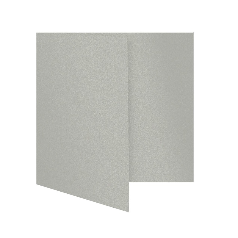 cartes pliantes colorées argent (platine glamoureux) 150 x 150 mm | 300 g/qm brillant | sans fenêtre | pas de fermeture | pas de rabat | 50 pièces