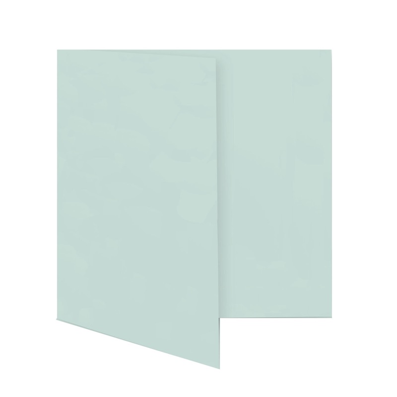 cartes pliantes colorées bleu (bleu ciel) 150 x 150 mm | 230 g/qm offset | sans fenêtre | pas de fermeture | pas de rabat | 50 pièces