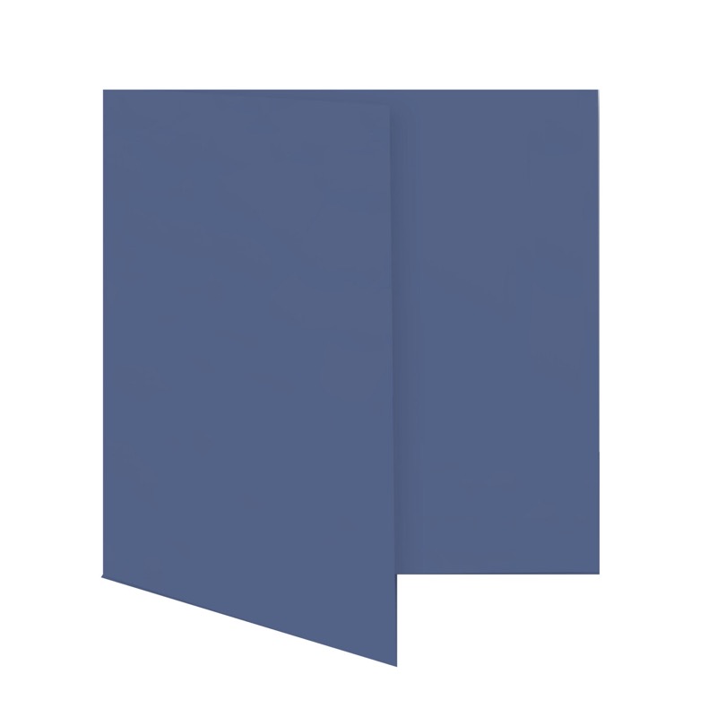 cartes pliantes colorées bleu (bleu nocturne) 150 x 150 mm | 230 g/qm offset | sans fenêtre | pas de fermeture | pas de rabat | 50 pièces