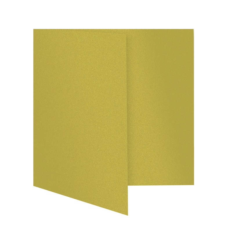 cartes pliantes colorées doré (or glamoureux) 150 x 150 mm | 300 g/qm brillant | sans fenêtre | pas de fermeture | pas de rabat | 50 pièces