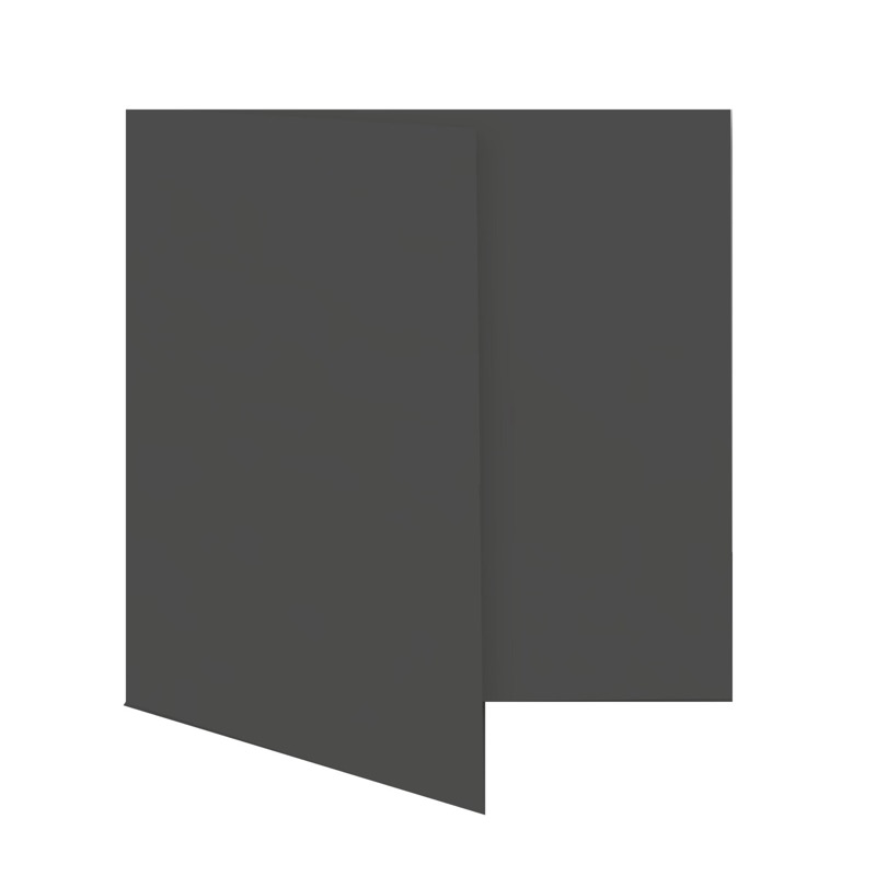 cartes pliantes colorées gris (gris foncé) 150 x 150 mm | 230 g/qm offset | sans fenêtre | pas de fermeture | pas de rabat | 50 pièces