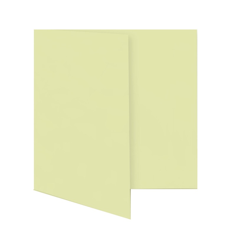 cartes pliantes colorées jaune (jaune sahara) 150 x 150 mm | 230 g/qm offset | sans fenêtre | pas de fermeture | pas de rabat | 50 pièces
