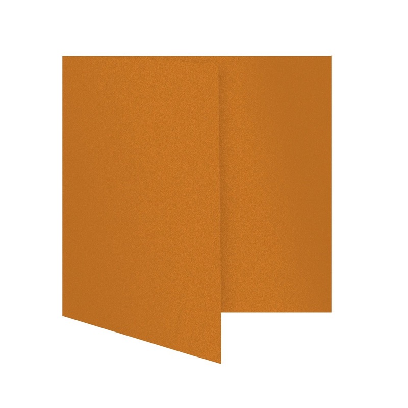 cartes pliantes colorées orange (orange glamoureuse) 150 x 150 mm | 300 g/qm brillant | sans fenêtre | pas de fermeture | pas de rabat | 50 pièces