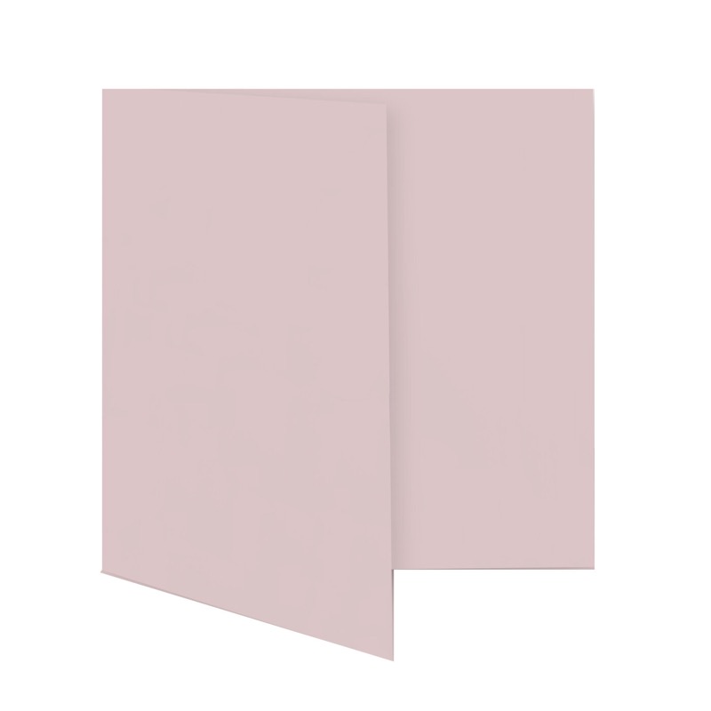 cartes pliantes colorées rose (rose clair) 150 x 150 mm | 230 g/qm offset | sans fenêtre | pas de fermeture | pas de rabat | 50 pièces