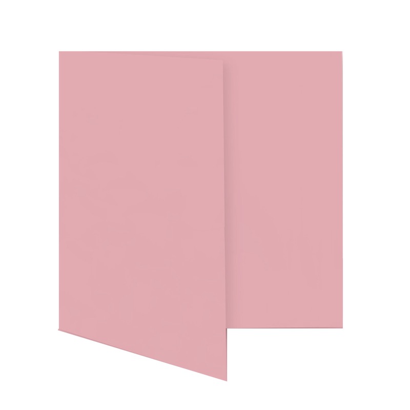 cartes pliantes colorées rose (rose épais) 150 x 150 mm | 230 g/qm offset | sans fenêtre | pas de fermeture | pas de rabat | 50 pièces