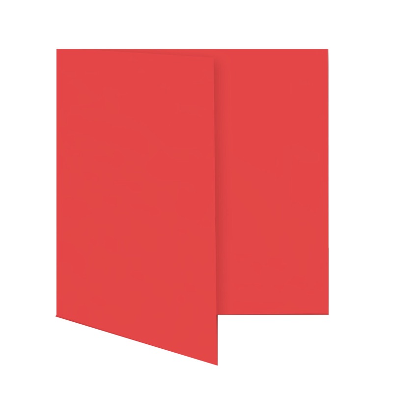 cartes pliantes colorées rouge (rubis) 150 x 150 mm | 230 g/qm offset | sans fenêtre | pas de fermeture | pas de rabat | 50 pièces