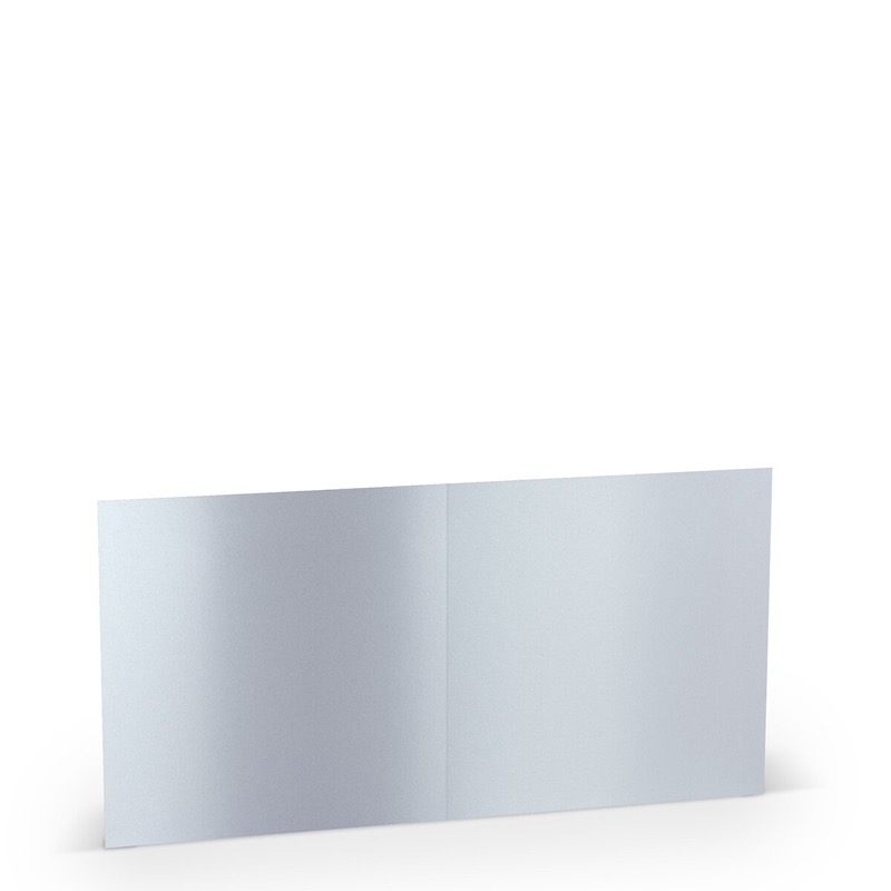 cartes pliantes (carré) blanc (blanc brillant) 157 x 157 mm | 250 g/qm brillant (paperado) | sans fenêtre | pas de fermeture | pas de rabat | 50 pièces