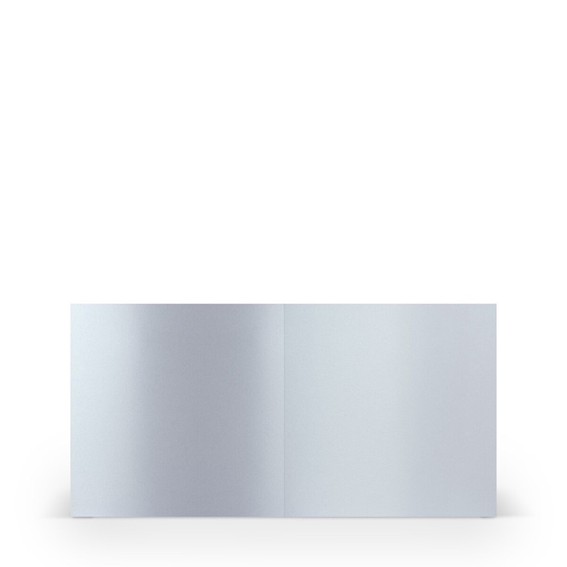 cartes pliantes (carré) Blanc (Blanc brillant) 157 x 157 mm