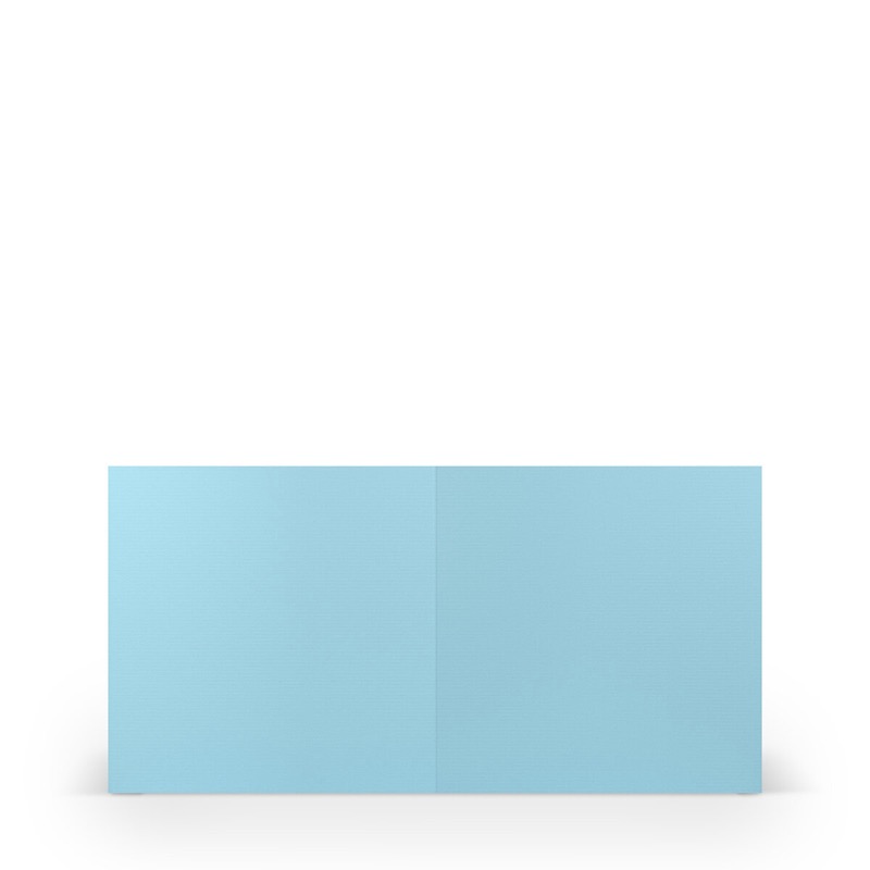 cartes pliantes (carré) Bleu (Bleu délavé) 157 x 157 mm