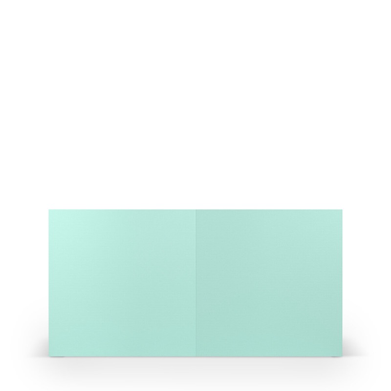 cartes pliantes (carré) Bleu (Turquoise caraïbe) 157 x 157 mm
