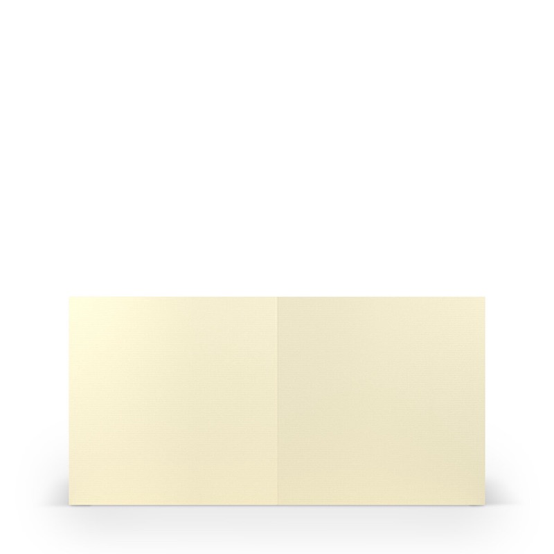 cartes pliantes (carré) Crème (Chamois) 157 x 157 mm