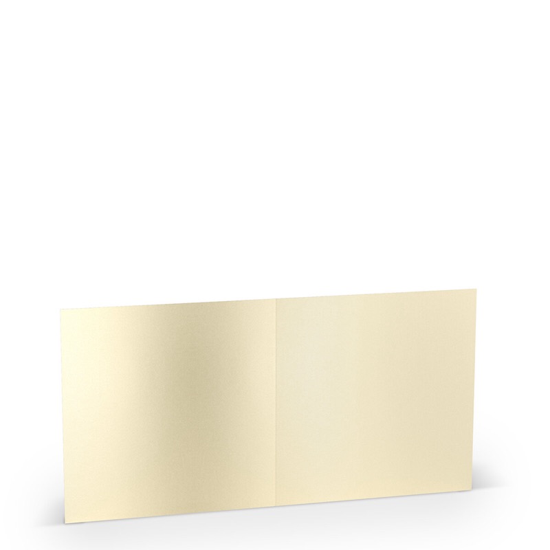 cartes pliantes (carré) colorées crème (éclairage aux bougies) 157 x 157 mm | 250 g/qm lisse | sans fenêtre | pas de fermeture | pas de rabat | 50 pièces