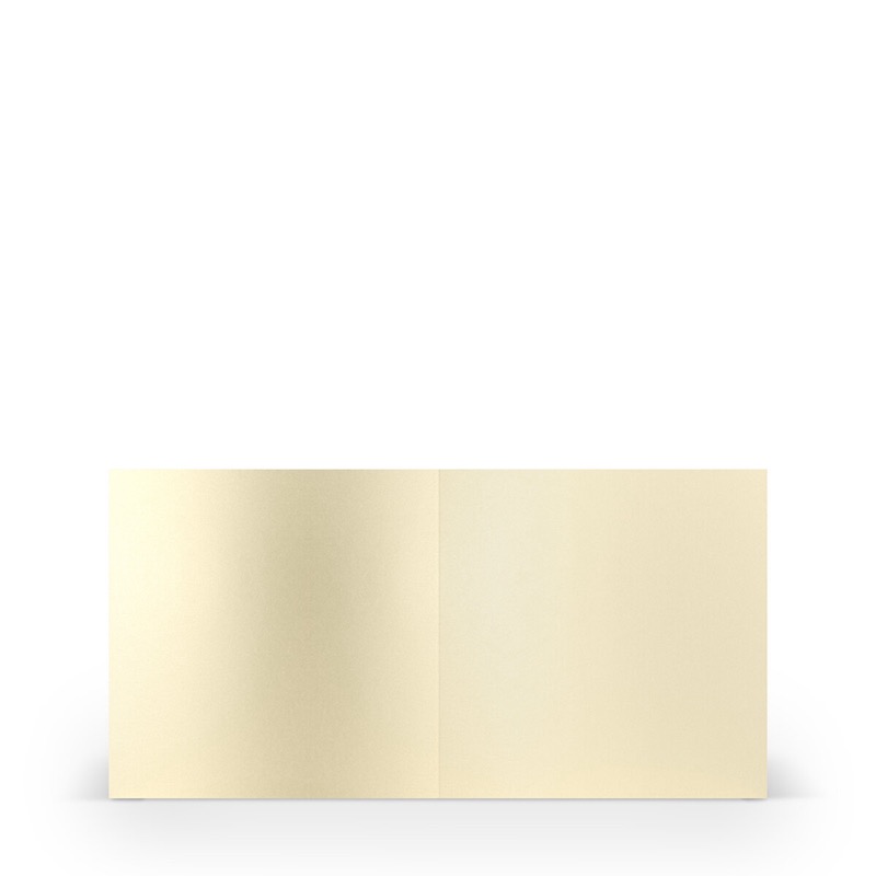 cartes pliantes (carré) Crème (éclairage aux bougies) 157 x 157 mm