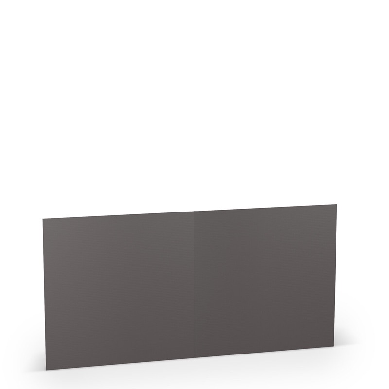 cartes pliantes (carré) colorées gris (ardoise) 157 x 157 mm | 220 g/qm côtelé (paperado) | sans fenêtre | pas de fermeture | pas de rabat | 50 pièces