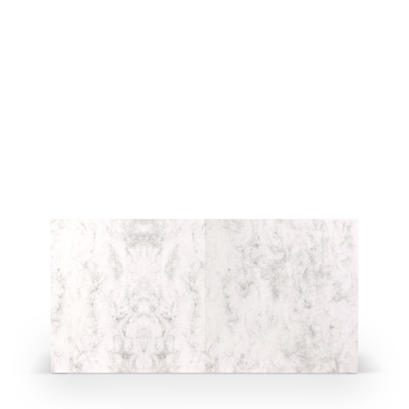 cartes pliantes (carré) Gris (Gris marbré) 157 x 157 mm