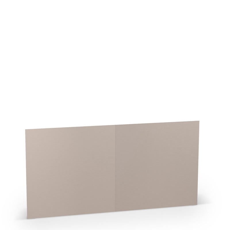 cartes pliantes (carré) colorées gris (gris taupe) 157 x 157 mm | 220 g/qm côtelé (paperado) | sans fenêtre | pas de fermeture | pas de rabat | 50 pièces