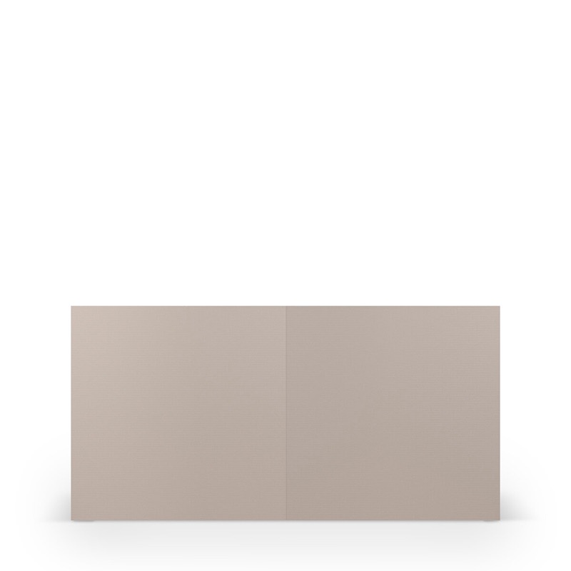 cartes pliantes (carré) Gris (Gris taupe) 157 x 157 mm