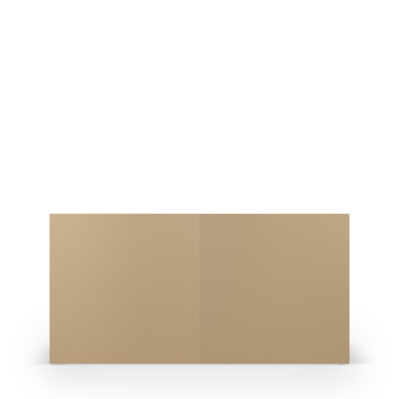 cartes pliantes (carré) Marron (Noisette) 157 x 157 mm