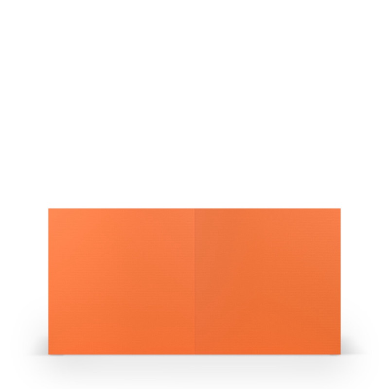 cartes pliantes (carré) Orange 157 x 157 mm