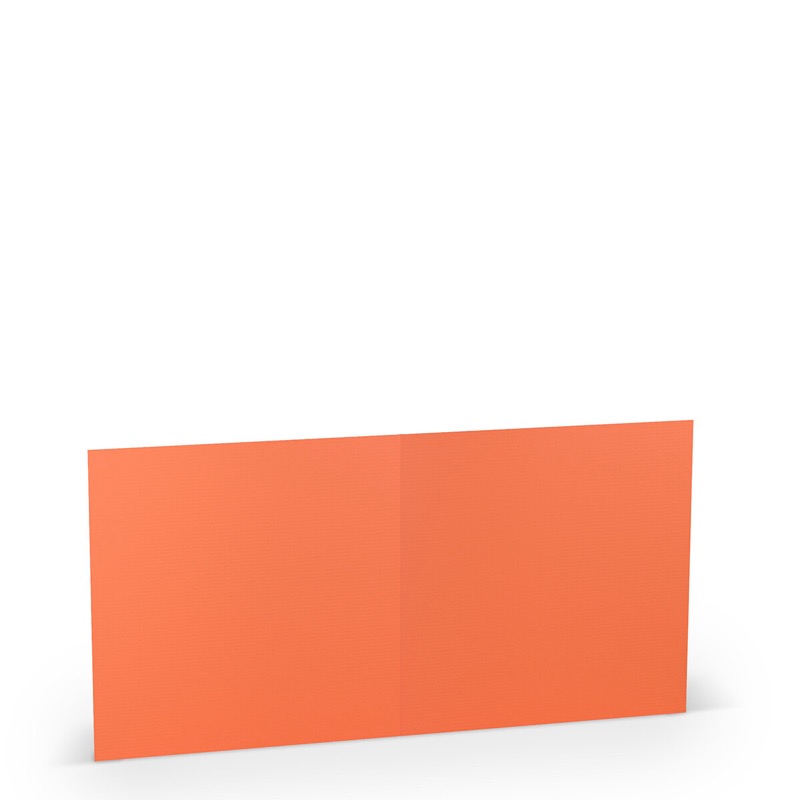 cartes pliantes (carré) colorées rose (corail) 157 x 157 mm | 220 g/qm côtelé (paperado) | sans fenêtre | pas de fermeture | pas de rabat | 50 pièces