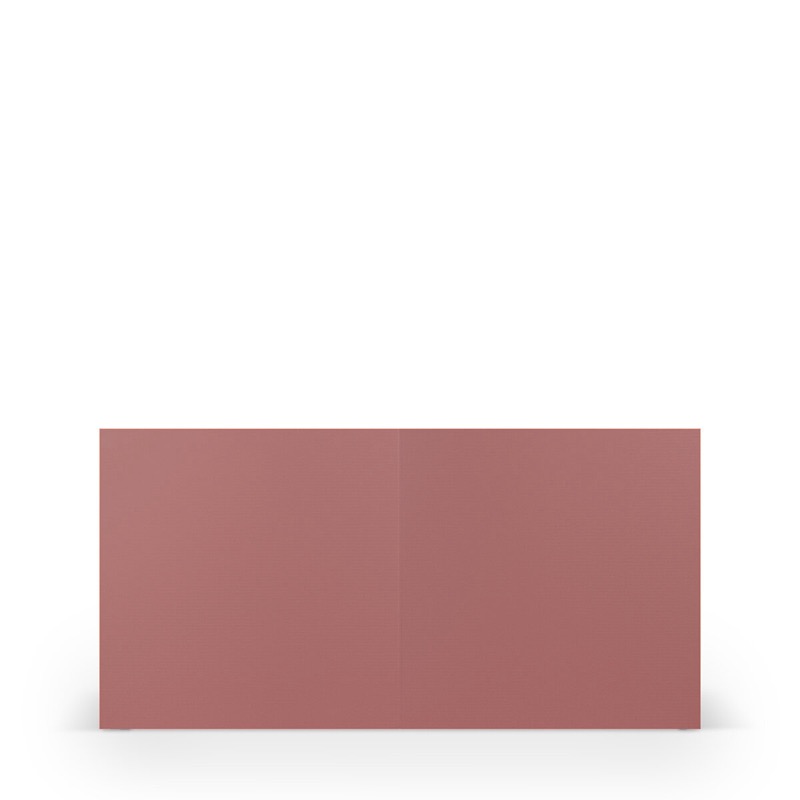 cartes pliantes (carré) colorées rose (hortensia) 157 x 157 mm | 220 g/qm côtelé (paperado) | sans fenêtre | pas de fermeture | pas de rabat | 50 pièces