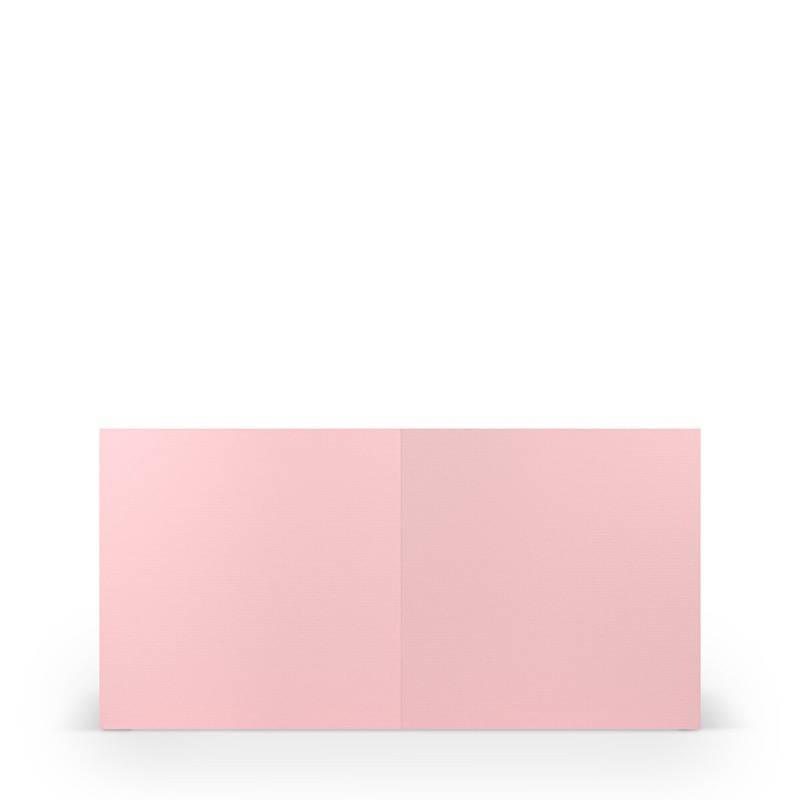 cartes pliantes (carré) Rose (Rose flamant) 157 x 157 mm
