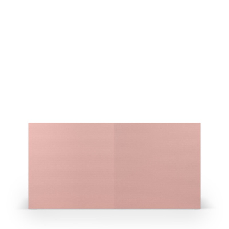 cartes pliantes (carré) Rose (Vieux rose) 157 x 157 mm