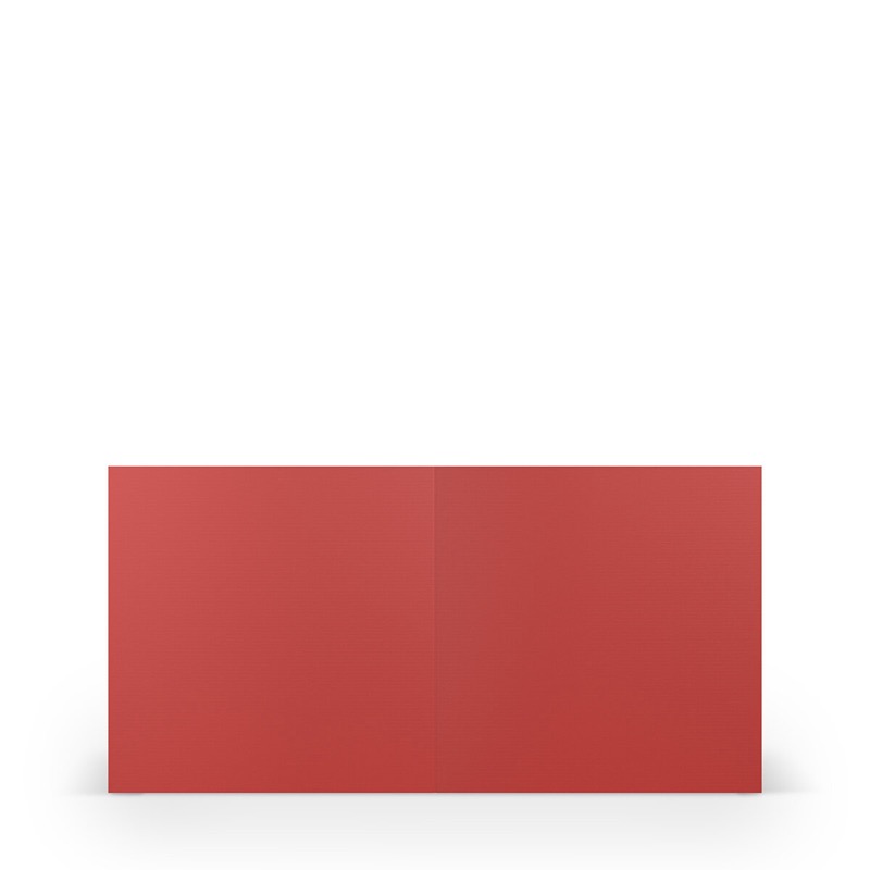 cartes pliantes (carré) Rouge (Rouge tomate) 157 x 157 mm