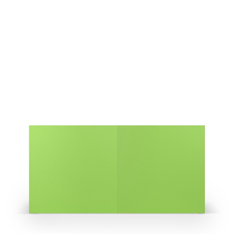 cartes pliantes (carré) Vert (Pomme) 157 x 157 mm