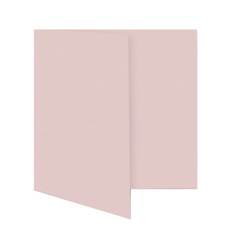 cartes pliantes colorées rose (rose tendre) 160 x 160 mm | 230 g/qm offset | sans fenêtre | pas de fermeture | pas de rabat | 50 pièces
