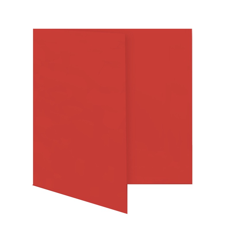 cartes pliantes colorées rouge (rouge cardinal) 160 x 160 mm | 230 g/qm offset | sans fenêtre | pas de fermeture | pas de rabat | 50 pièces