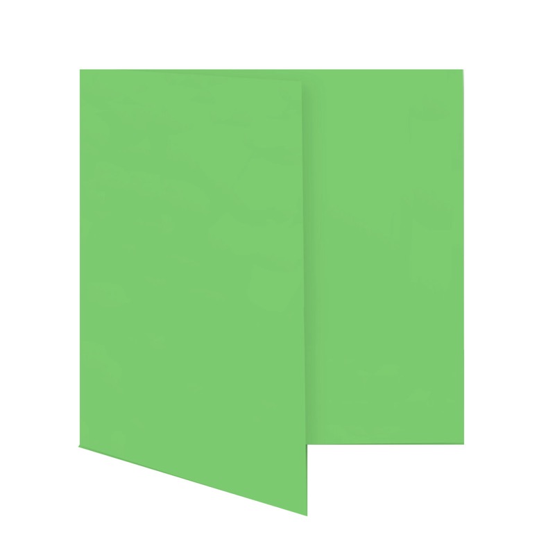 cartes pliantes colorées vert (émeraude) 160 x 160 mm | 230 g/qm offset | sans fenêtre | pas de fermeture | pas de rabat | 50 pièces