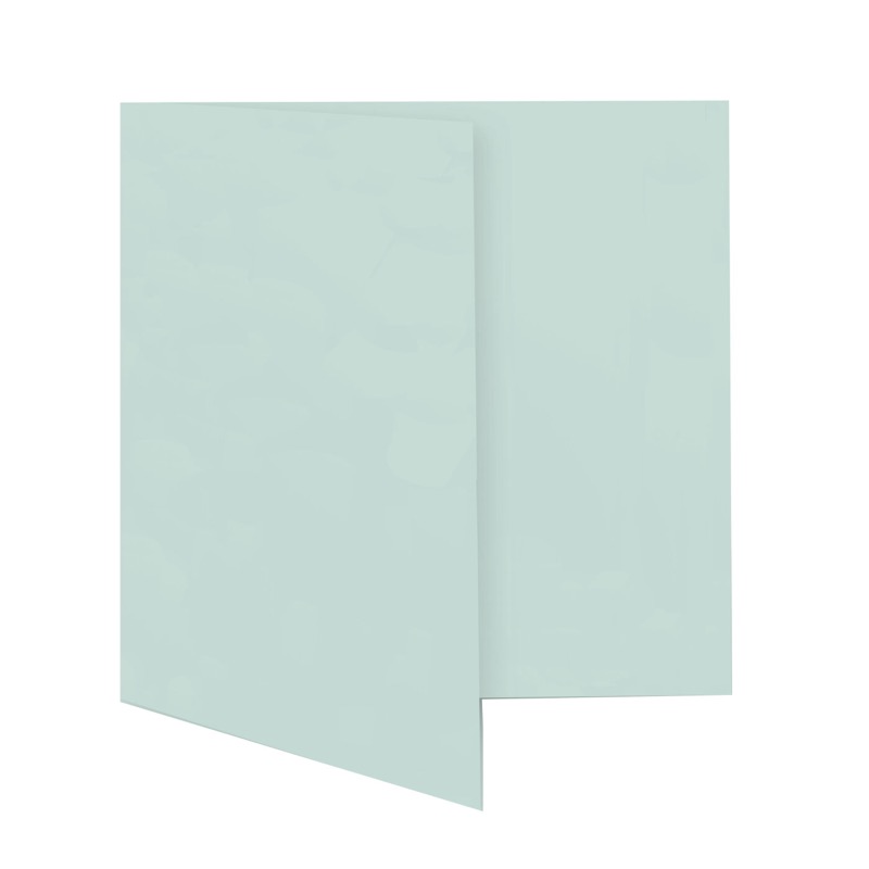 cartes pliantes colorées bleu (bleu ciel) 180 x 180 mm | 230 g/qm offset | sans fenêtre | pas de fermeture | pas de rabat | 50 pièces