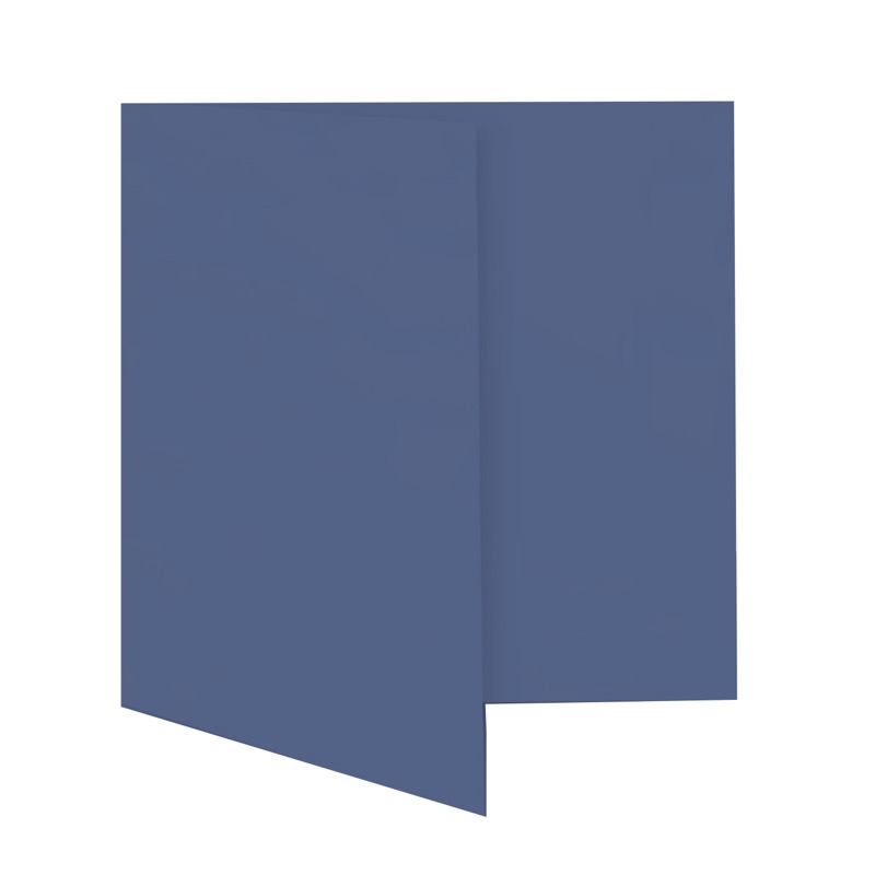 cartes pliantes colorées bleu (bleu nocturne) 180 x 180 mm | 230 g/qm offset | sans fenêtre | pas de fermeture | pas de rabat | 50 pièces