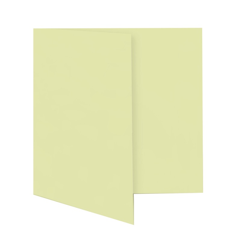 cartes pliantes colorées jaune (jaune sahara) 180 x 180 mm | 230 g/qm offset | sans fenêtre | pas de fermeture | pas de rabat | 50 pièces