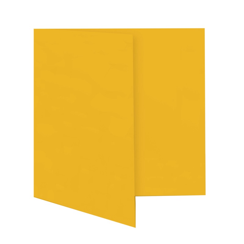 cartes pliantes colorées orange (orange tendre) 180 x 180 mm | 230 g/qm offset | sans fenêtre | pas de fermeture | pas de rabat | 50 pièces