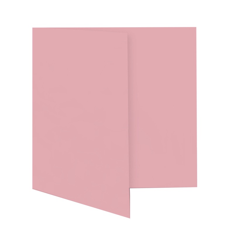 cartes pliantes colorées rose (rose épais) 180 x 180 mm | 230 g/qm offset | sans fenêtre | pas de fermeture | pas de rabat | 50 pièces