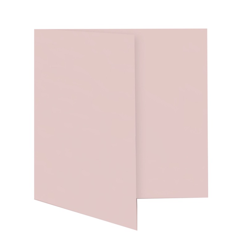 cartes pliantes colorées rose (rose tendre) 180 x 180 mm | 230 g/qm offset | sans fenêtre | pas de fermeture | pas de rabat | 50 pièces