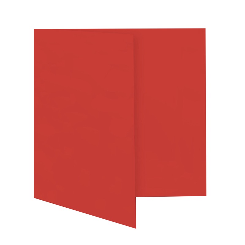 cartes pliantes colorées rouge (rouge cardinal) 180 x 180 mm | 230 g/qm offset | sans fenêtre | pas de fermeture | pas de rabat | 50 pièces