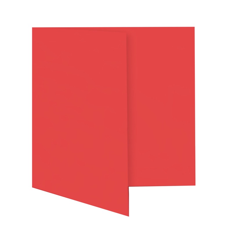 cartes pliantes colorées rouge (rubis) 180 x 180 mm | 230 g/qm offset | sans fenêtre | pas de fermeture | pas de rabat | 50 pièces