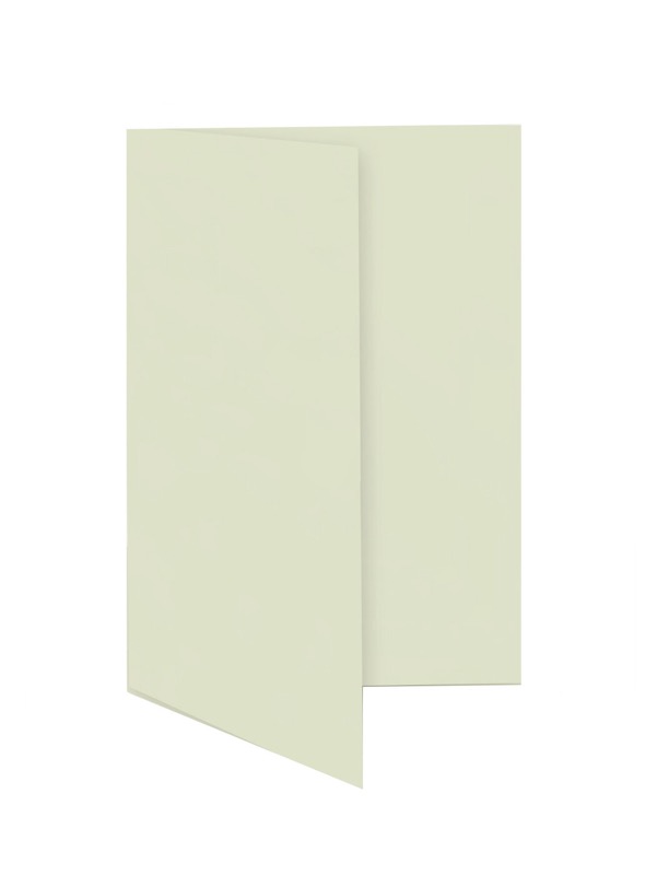 cartes pliantes colorées crème (champagne) 55 x 95 mm | 230 g/qm offset | sans fenêtre | pas de fermeture | pas de rabat | 50 pièces