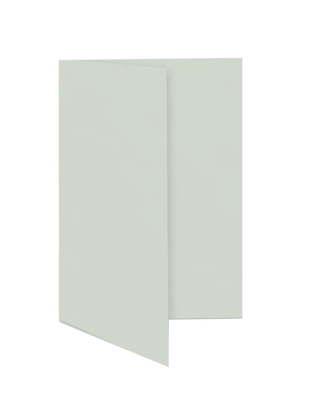cartes pliantes colorées gris (flanelle) 55 x 95 mm | 230 g/qm offset | sans fenêtre | pas de fermeture | pas de rabat | 50 pièces