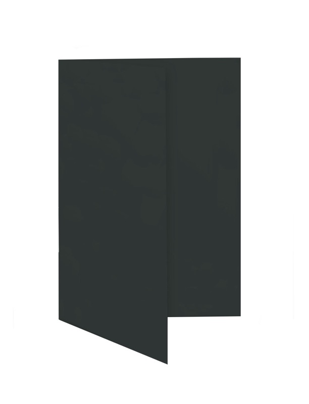 cartes pliantes colorées noir 55 x 95 mm | 230 g/qm offset | sans fenêtre | pas de fermeture | pas de rabat | 50 pièces