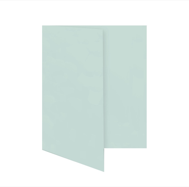 cartes pliantes colorées bleu (bleu ciel) 70 x 105 mm (din a7) | 230 g/qm offset | sans fenêtre | pas de fermeture | pas de rabat | 50 pièces