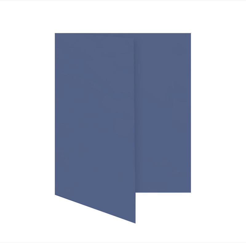 cartes pliantes colorées bleu (bleu nocturne) 70 x 105 mm (din a7) | 230 g/qm offset | sans fenêtre | pas de fermeture | pas de rabat | 50 pièces